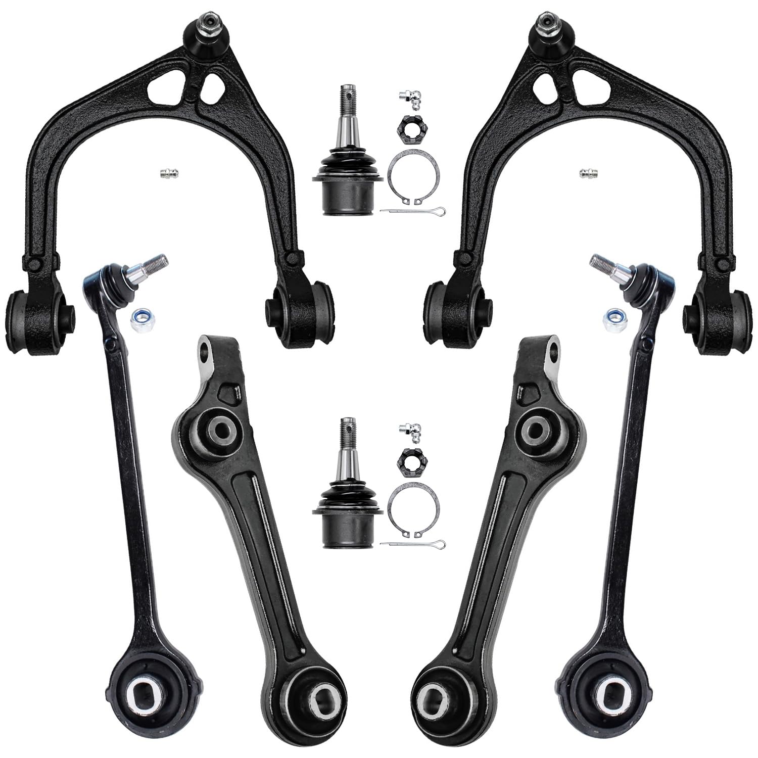 Detroit Axle - RWD Front 8pc Control Arms Kit for 2011-2019 Chrysler 300