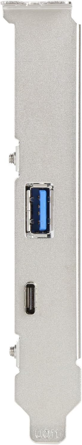 Rosewill RC-509 PCI-E (PCI Express) to USB 3.1 (Type A +Type C) Expansion Card USB 3.1 Gen II SuperSpeed 10Gbps Internal 15-Pin Power Connector USB-C Port 3A Charging Power With Asmedia Chipset