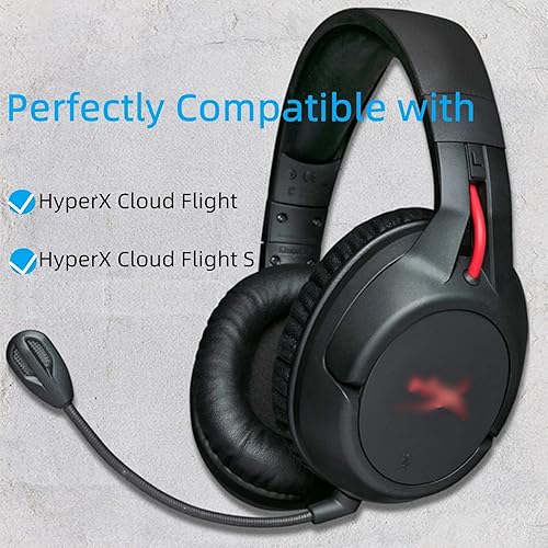 Miniatura 4 de Cloud Flight MIC, Boom Microphone Replacement for Kingston Cloud HYPERX Cloud Flight and Flight S Gaming Headset on PS5, PS4, Xbox One, PC, Mac,