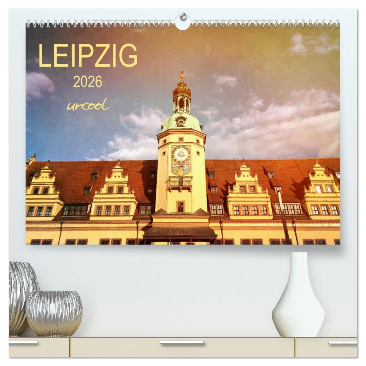 Calendrier Leipzig 2026 grand format A2 pour remplacer les posters ternes de votre bureau