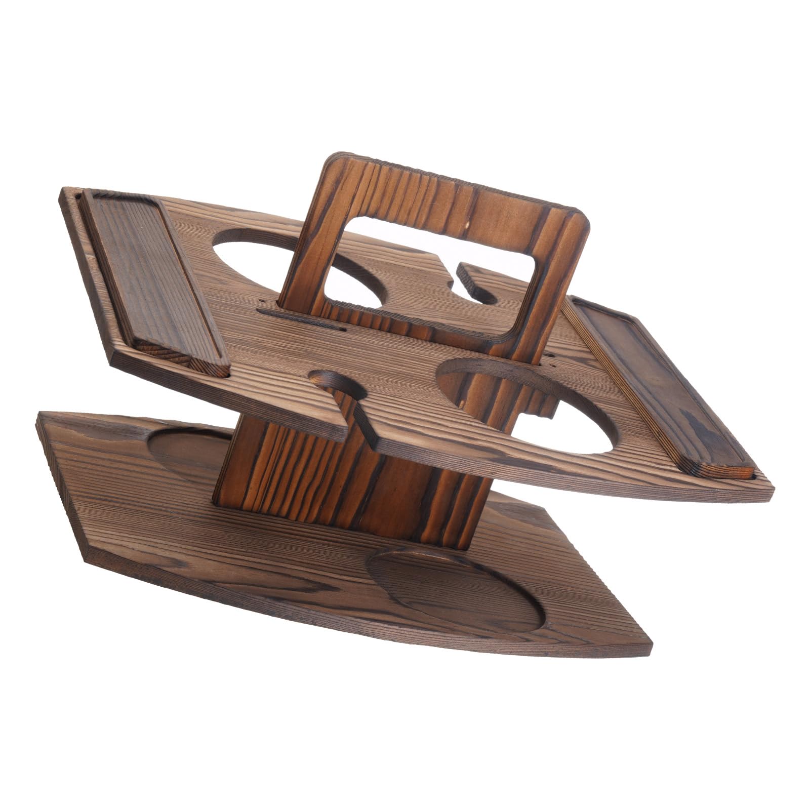 Kelisdi B Foldable Portable Wooden Storage Table For Wine Ottles Fruit Outdoor Picnics Portable Wooden Drink Rack