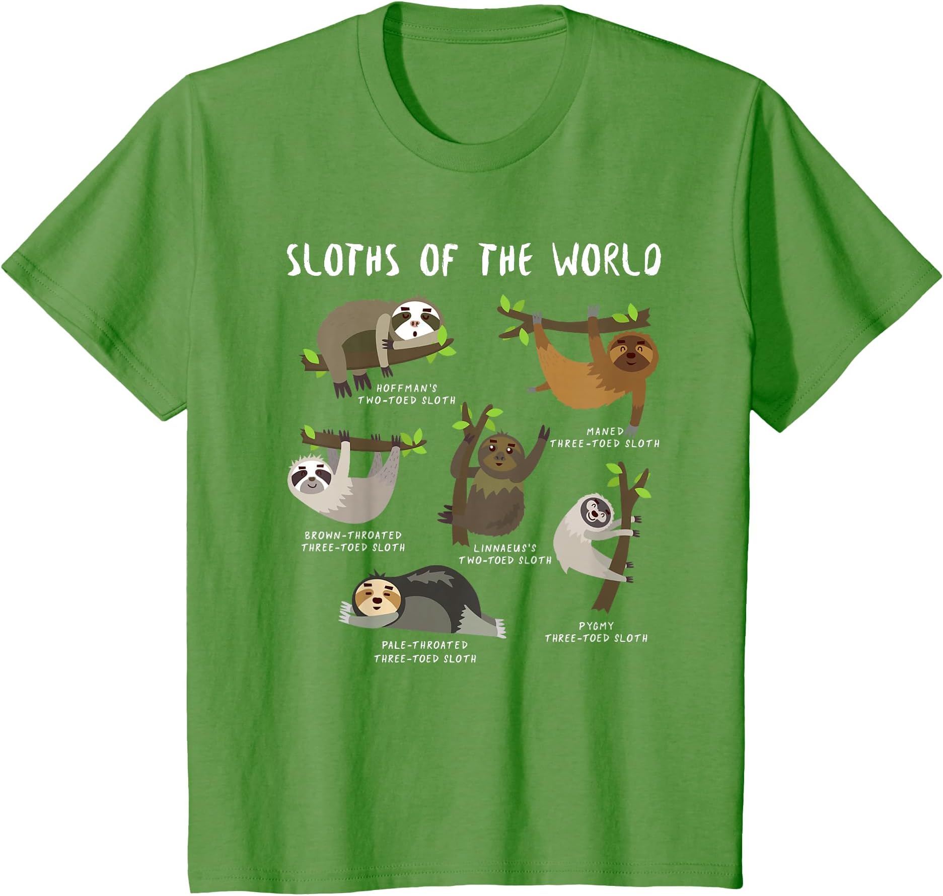 Sloths Of The World Cute Animal Funny Sloth Men Women Kids T-Shirt