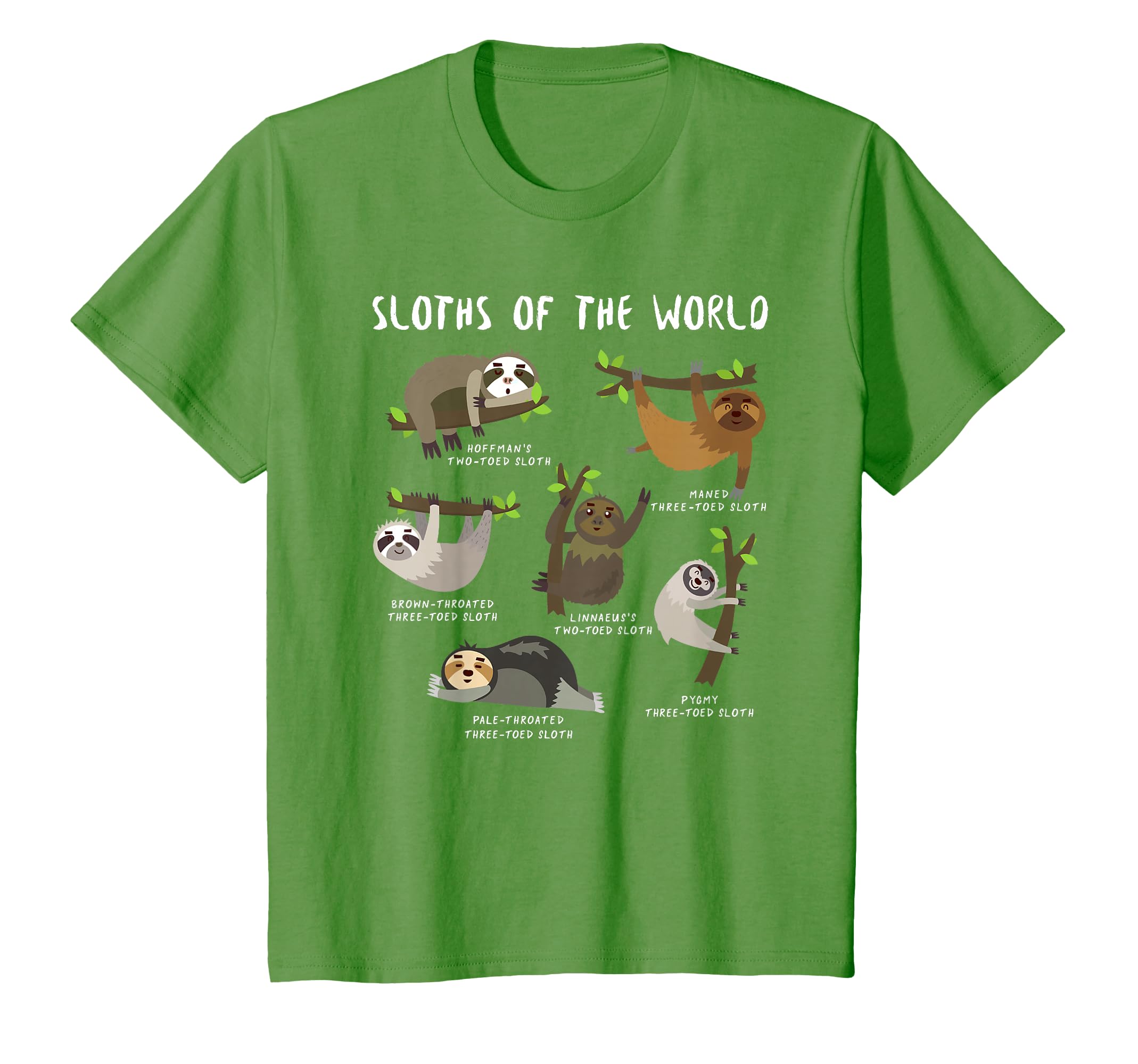 Sloths Of The World Cute Animal Funny Sloth Men Women Kids T-Shirt