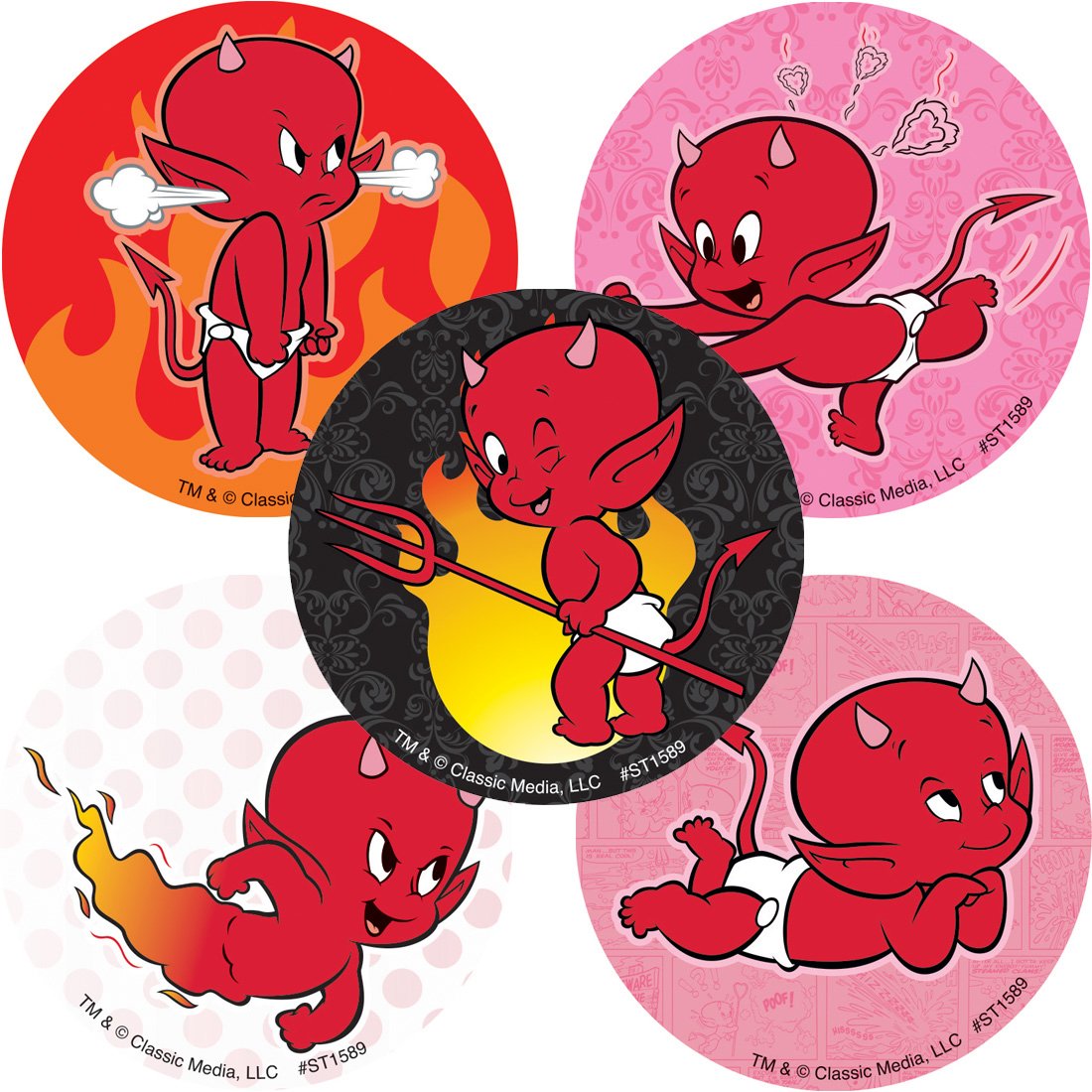 Hot Stuff The Little Devil Stickers - Prizes 100 per Pack : Amazon