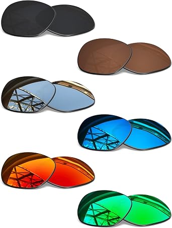 Set of 6 Mens Replacement Lenses for Ray-Ban Liteforce RB4179 62mm Sunglass Combo Pack S01