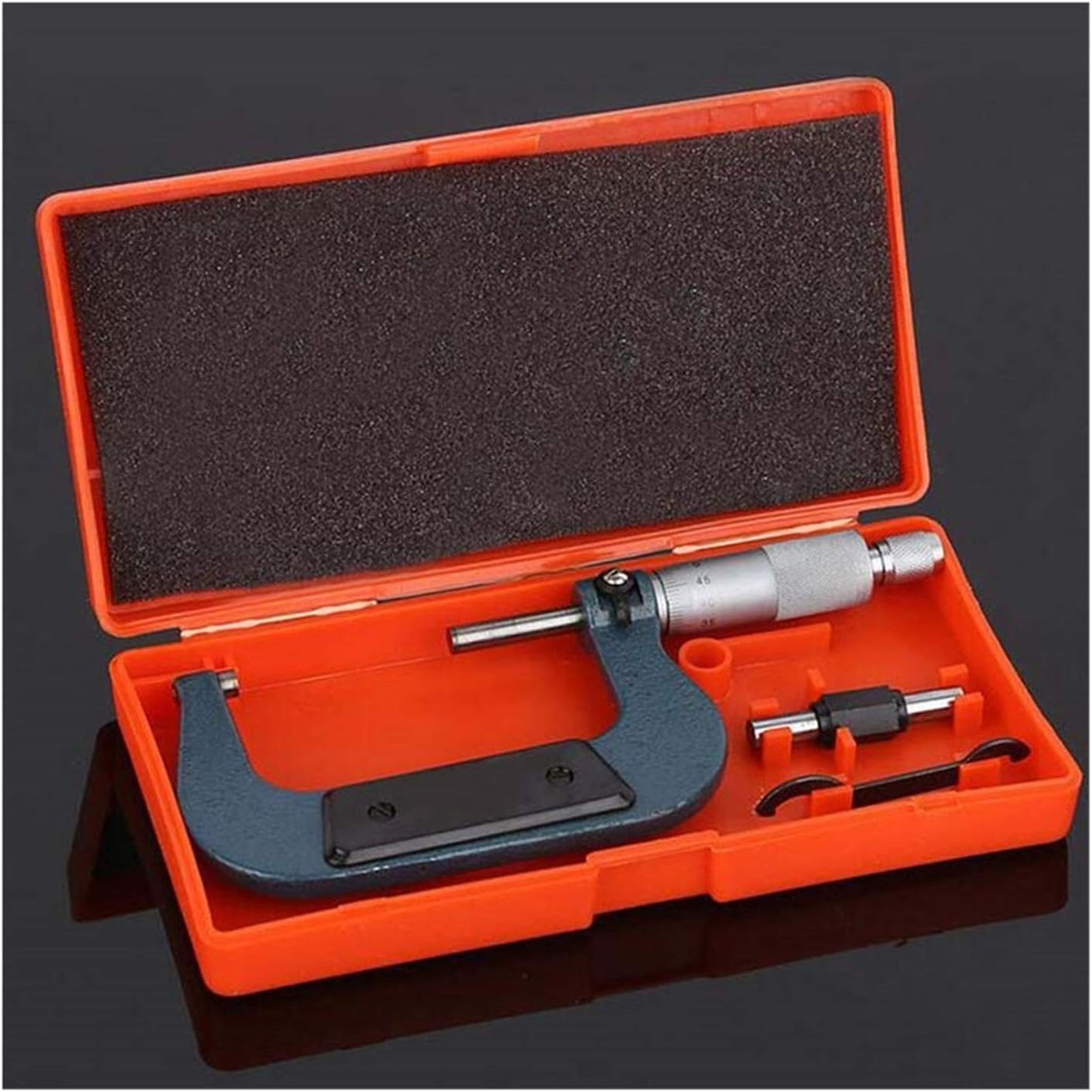 Suwmiarka Mikrometryczna, 1 szt. Mikrometr zewnętrzny 0.01mm 0-25mm/25-50mm/50-75mm/75-100mm metryczny suwmiarka z noniuszem do narzędzi pomiarowych mikrometr cyfrowy (specyfikacja: 25 50mm) (Size :