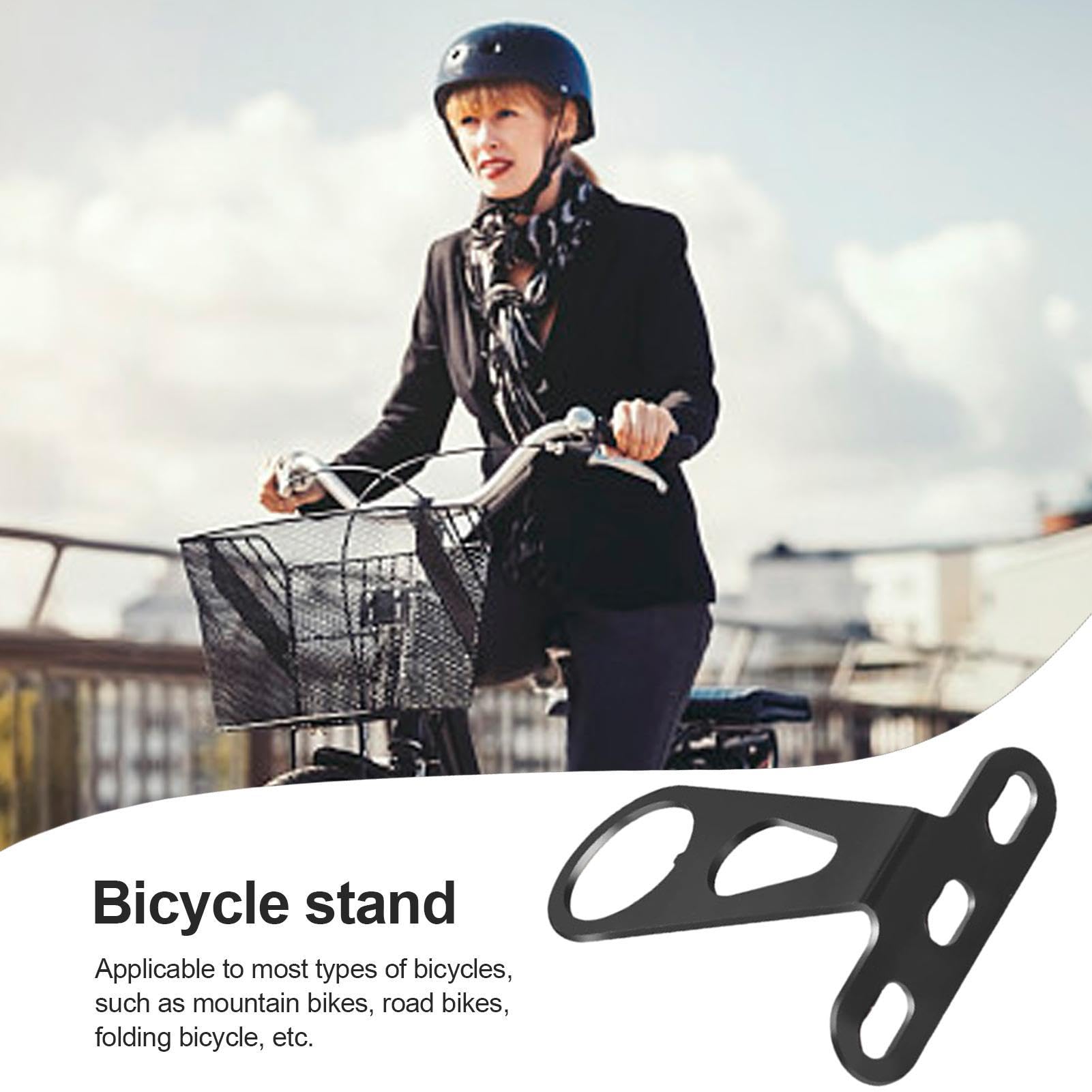 Support De Montage Pour Panier De Vélo – Aluminium Noir/Argenté, Universel, Réglable, Antichute – Pour VTT, Route, Pliant