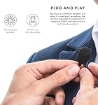 Movo LV1-USB Lavalier Microphone for Computer, Lapel Microphone for iPhone and Android Smartphones, Lav Mic, Clip on Microphone for 3.5mm, USB, Laptop, Desktop, PC, Mac, Cameras, Podcasting, YouTube