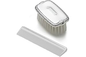 Empire Silver Boys Shield Military Silver Hair Brush Comb Set