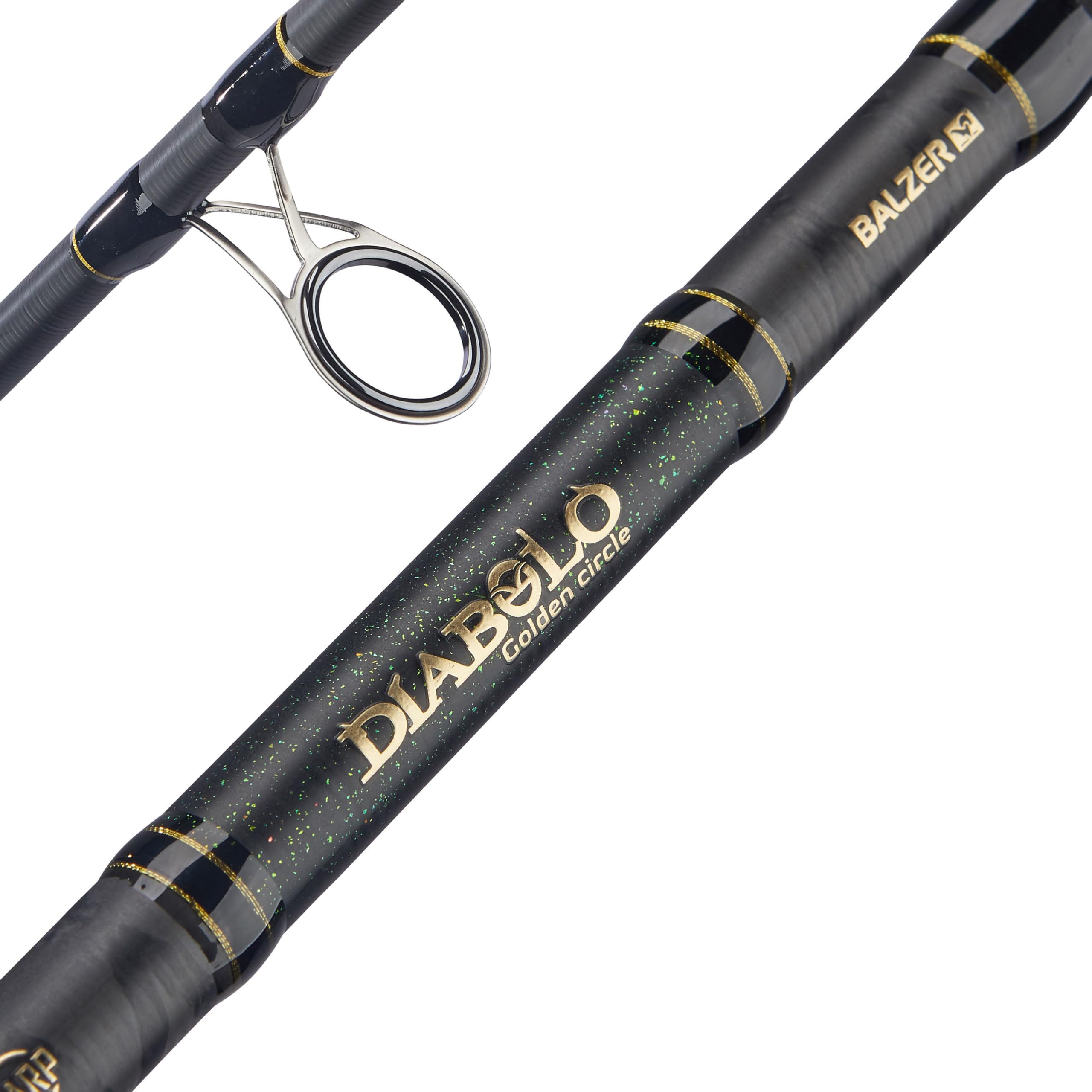 Balzer Karpfenrute Diabolo Golden Circle Carp Oldschool 3,60 m - Profi Angelrute Karpfen 3 teilig, 40-80g