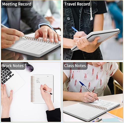 Miniatura 7 de Forvencer Cuaderno rayado en espiral con 300 páginas numeradas, diarios gruesos con rayas universitarias B5 para escribir con papel de 3.53 ozm,