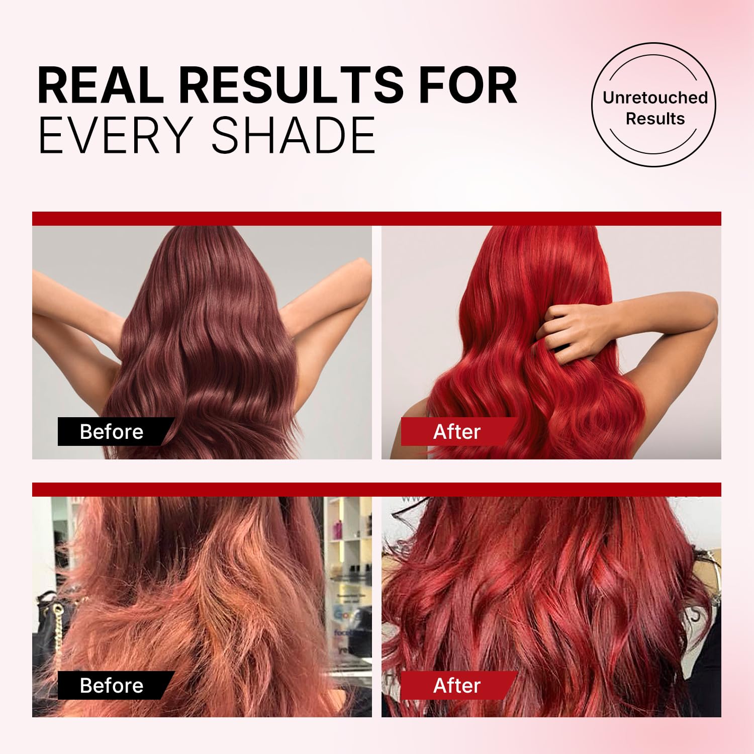 Karseell Mascarilla Pelo Rojo 500ml, Red Mascarilla Capilar Acondicionador Restaurar y Mejorar los Tonos Rojo para el Cabello Tratado con Color