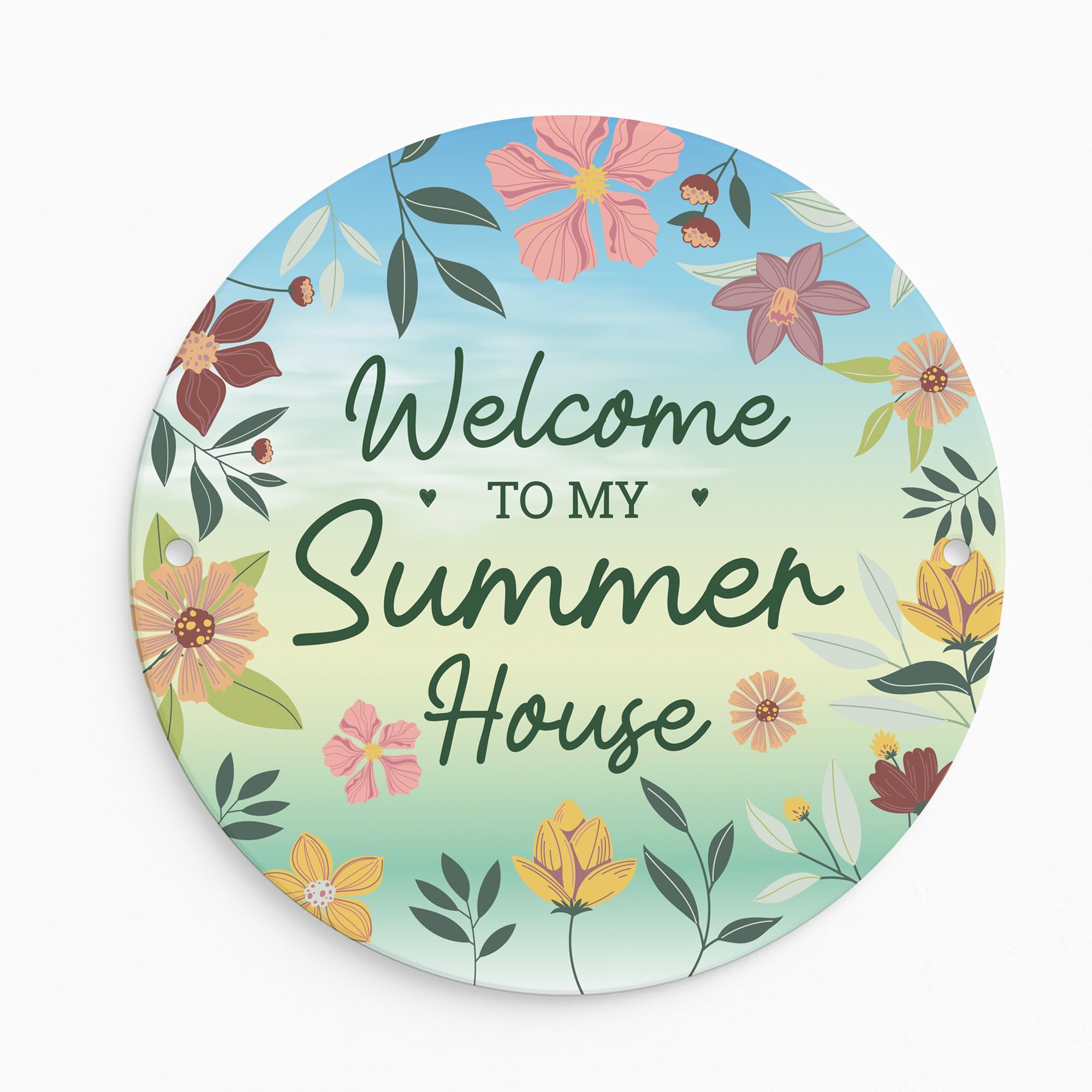 Red Ocean Novelty Garden Sign For Outside Welcome To My Summerhouse Sign For Garden Shed Summer House Outdoor Decor Signs Outside Gardener Gifts
