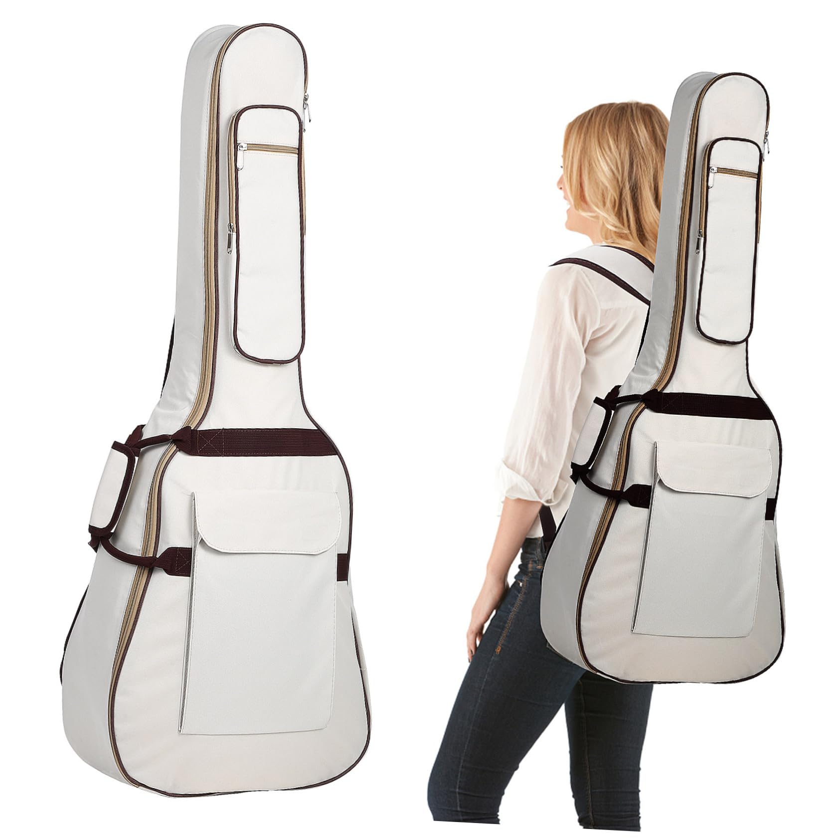 Toyvian Borsa per Chitarra Acustica 40 41 Pollici Oxford Imbottita