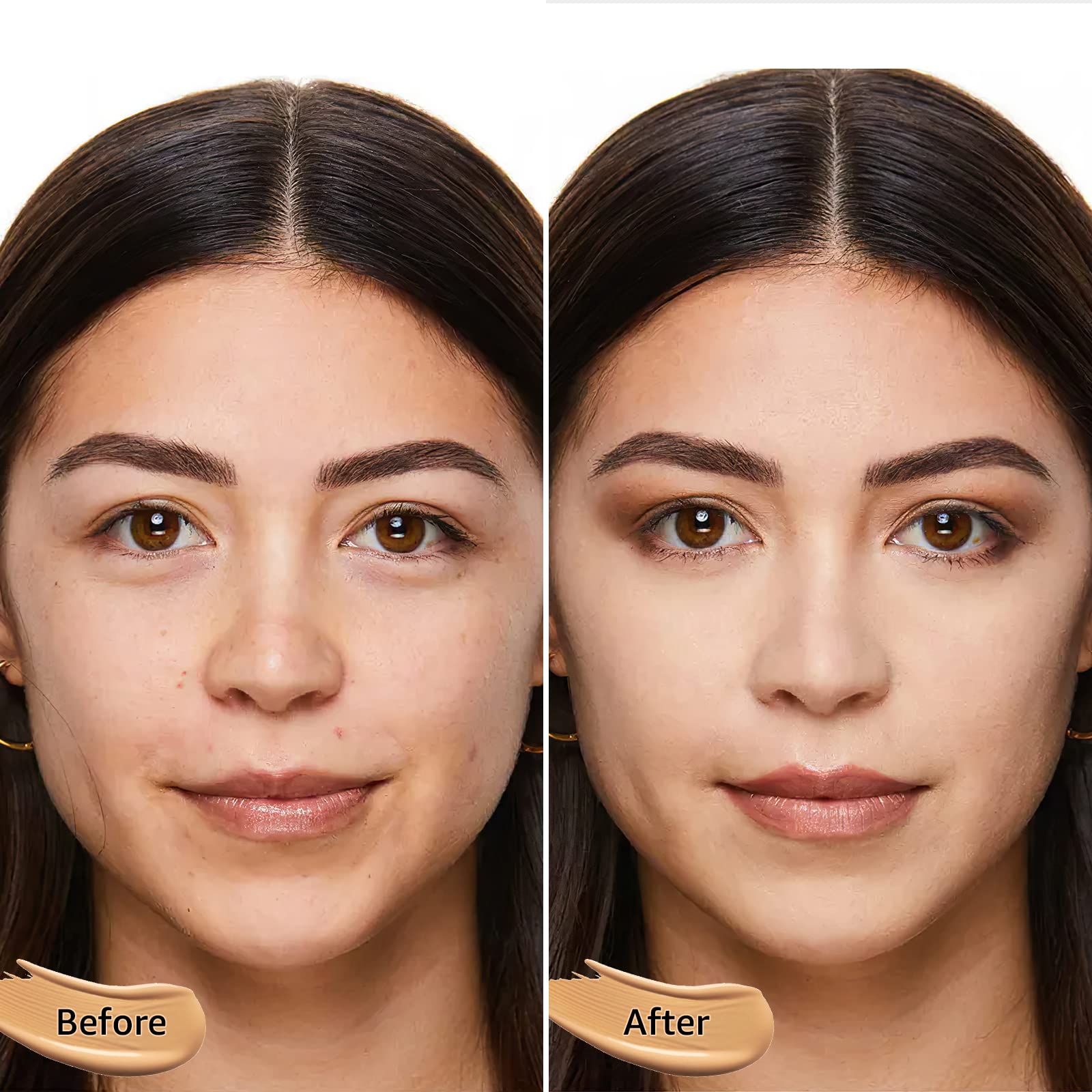 Air Cushion CC Cream - Base hidratante BB Cream, de larga duración, impermeable, nueva almohadilla de cabeza de hongo, corrector para tono de piel uniforme (beige pulido, 1 unidad) 3