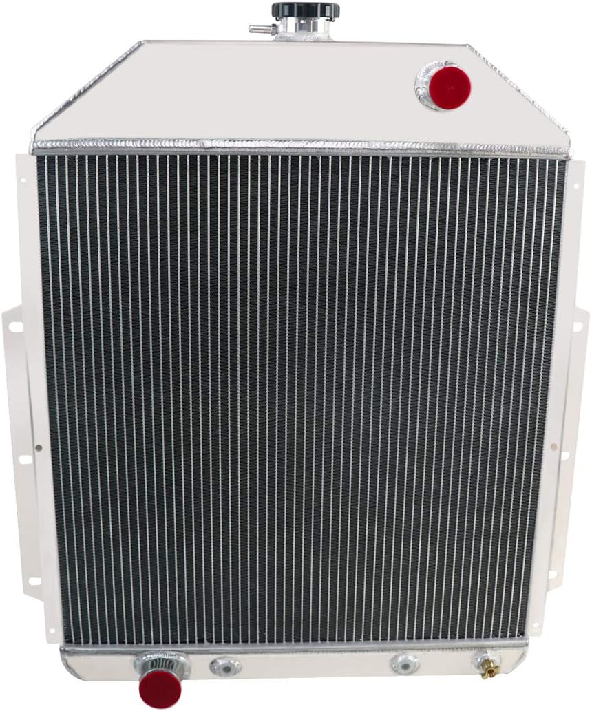 Radiator Compatible for 1942-1952 Ford F-Series F1 F2 F3 Pickup Trucks V8, 4 Row Full Aluminum