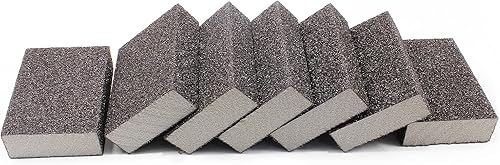 Vista 2 de Bloque de lijado grueso de grano 36 – 12 piezas, esponja de lija húmeda y seca, bloque de papel de lija de espuma, lavable y reutilizable, esponja
