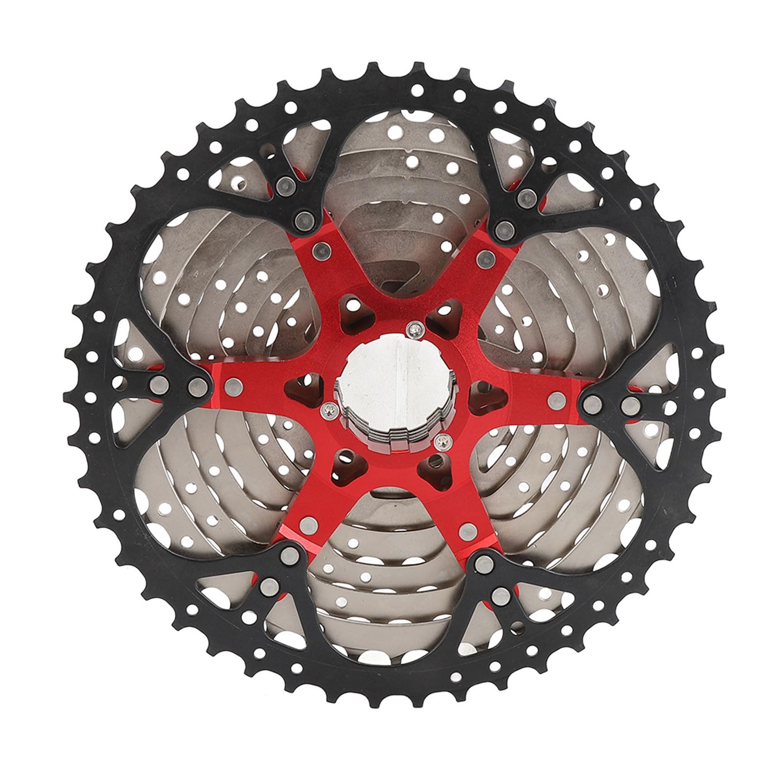 10-biegowa Kaseta Rowerowa ze Stopu Aluminium, Bezgłośna Konstrukcja do Roweru Elektrycznego 12-46T z Płynnym Obrotem