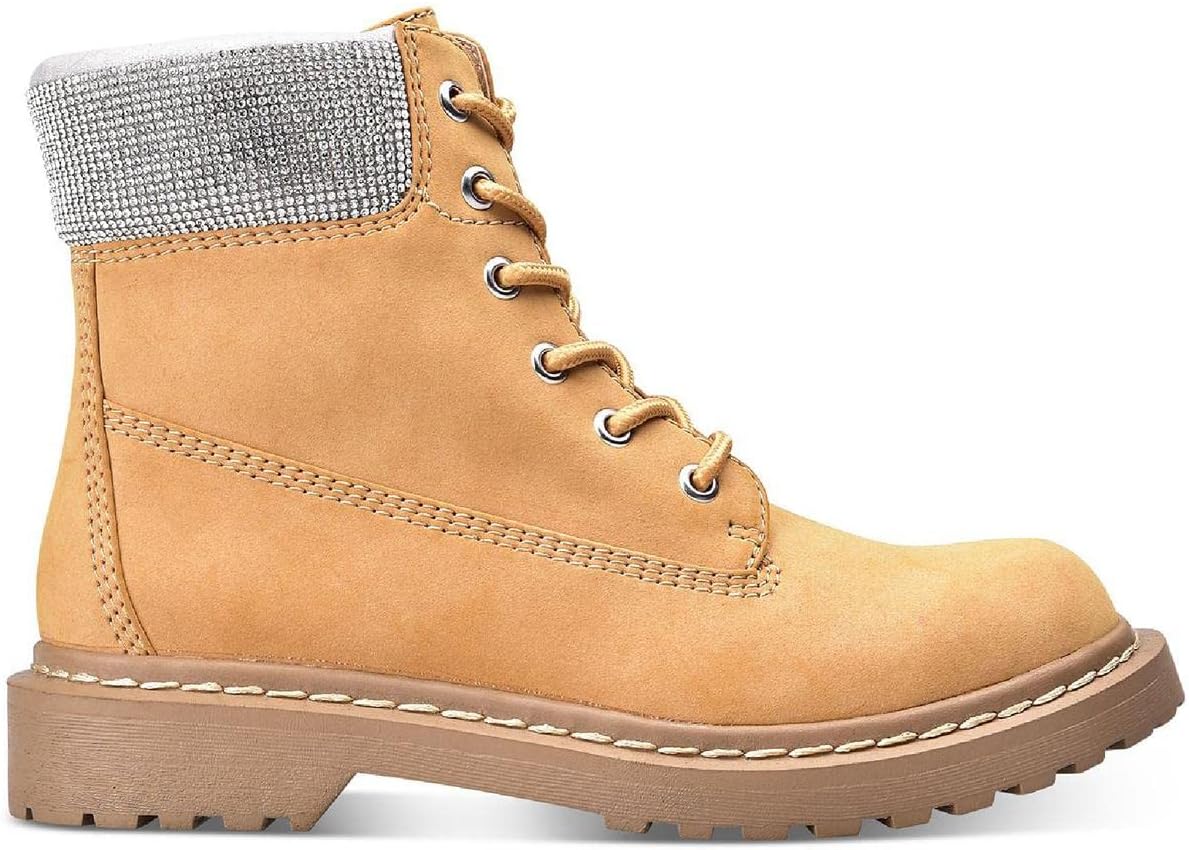 Wild Pair Womens Riiver Nubuck Embellished Ankle Boots Tan 6.5 Medium (B,M) - Image 2