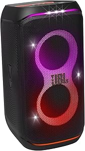 JBL Partybox Club 120 Portable Party Speaker with Ergonomic Folding Handle, Bluetooth, Light Show, Splash Resistant (IPX…