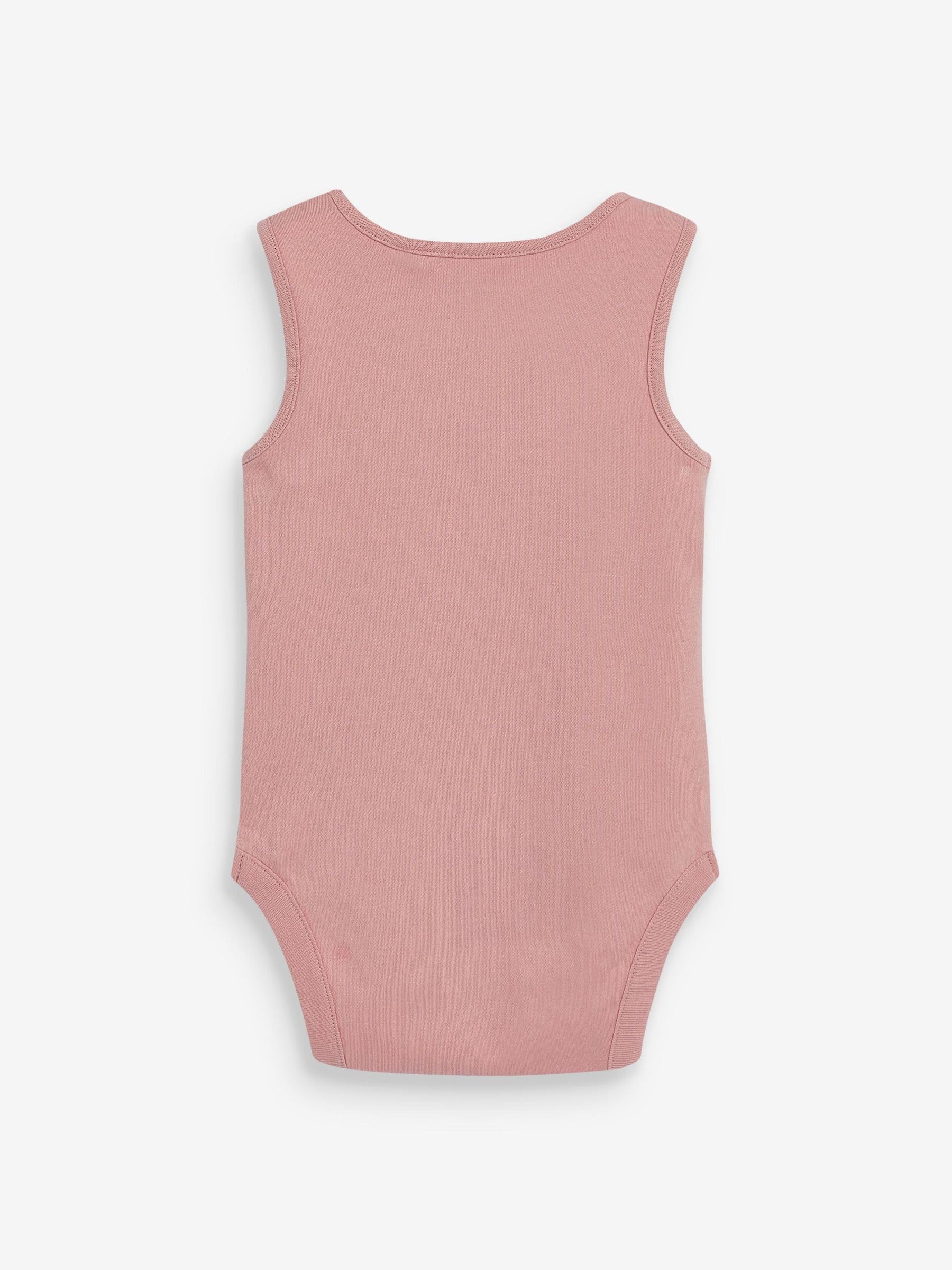 NEXT Bambina Confezione da 7 body a canotta per neonati in 100% cotone