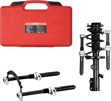 VEVOR Coil Spring Compressor Tool, 2 pcs Heavy Duty Macpherson Strut Spring Compressor Set, 2646 lbs Strut Spring Compressor with Safety Bracket and Carrying Case, for Car Truck ATV UTV