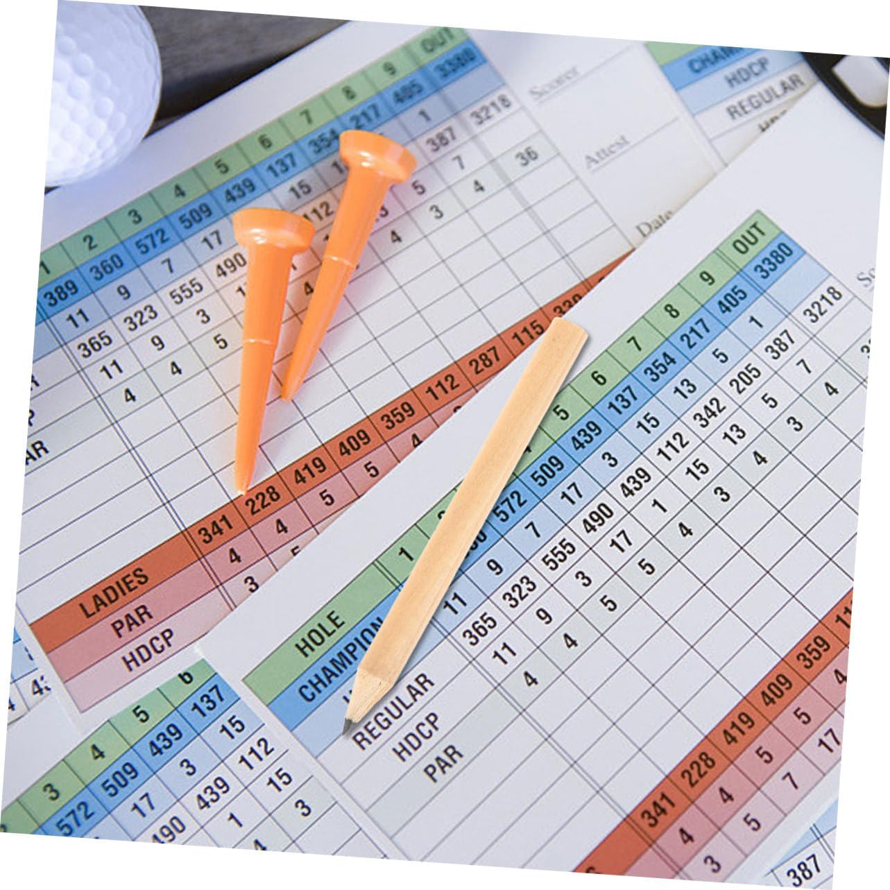 100pcs Pre-sharpened Golf Pencils Wood Scorekeeping Tools for Sports Boys and Girls Weddings Office Use and Parties Portable Short Drawing Pencils Versatile Applications