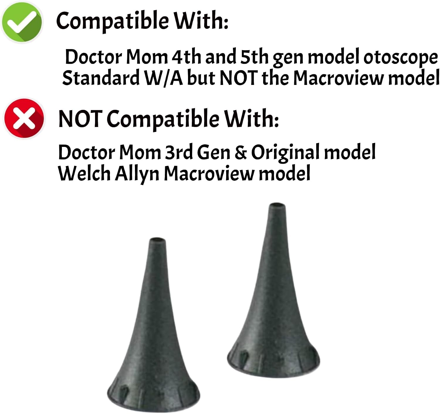 120 Small Specula for 4th and 5th Generation Doctor Mom Otoscope Perfect for Infants & Small Children