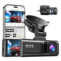REDTIGER Dashcam Auto Anteriore Posteriore 4K/2,5K con STARVIS 2