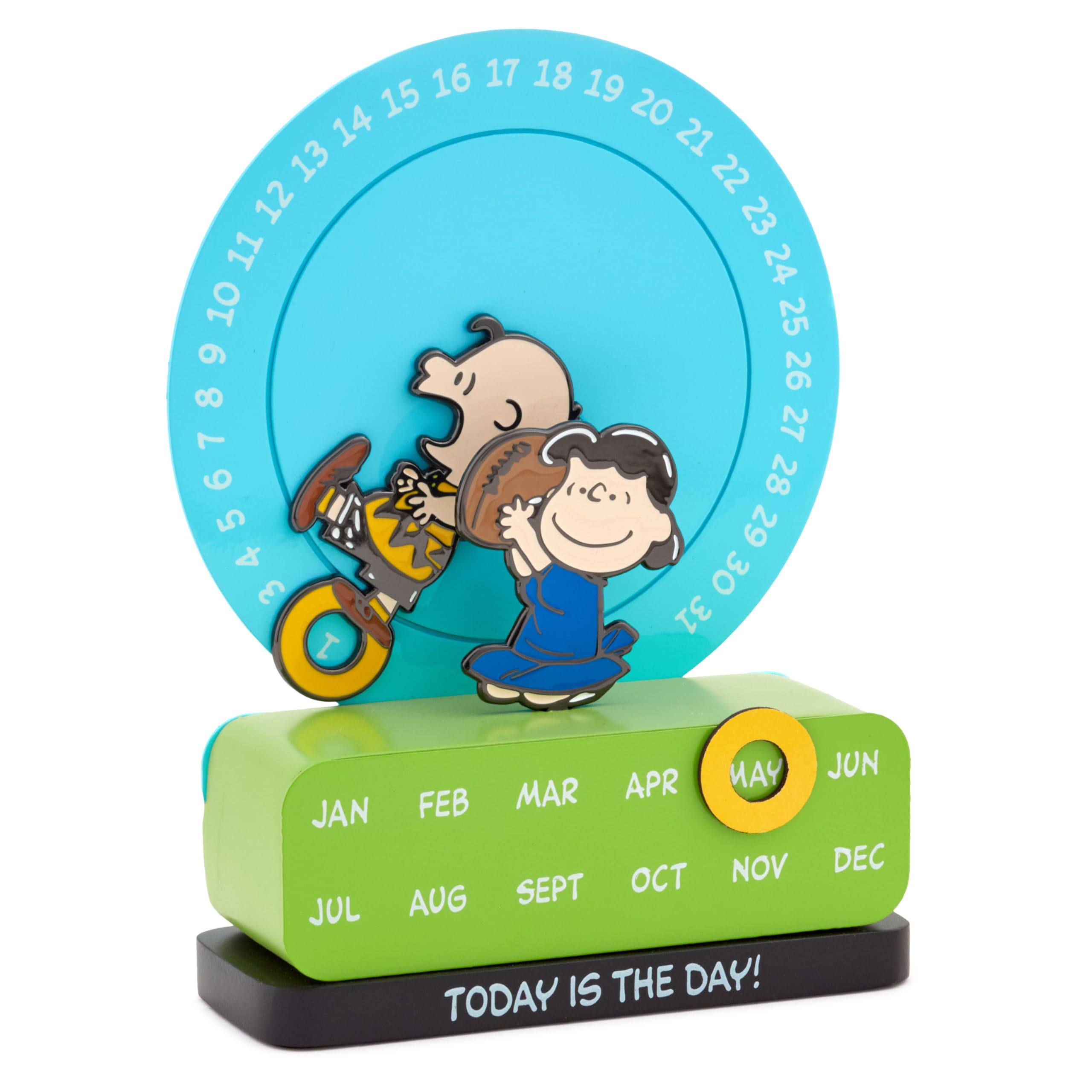 Hallmark Peanuts Magnetic Perpetual Calendar (Charlie Brown and Lucy) Gift for Boss, Grads, Fans