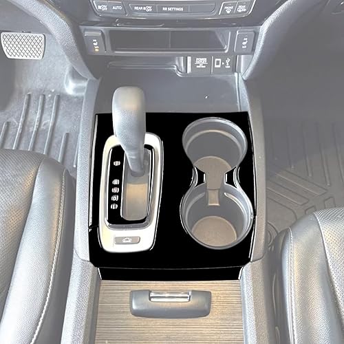 Miniatura 3 de Juego de 6 calcomanías decorativas para panel de palanca de cambios para consola central de automóvil, marco de marco, compatible con Honda