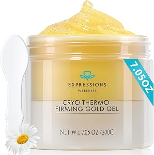 Skin Tightening Cellulite Cream for Body: Golden Sweat Hot Cream for Loose Skin | B Flat Gel for Belly Thigh Butt & Arm Firming Toning Moisturizing Sculpting & Smoothing | 200G
