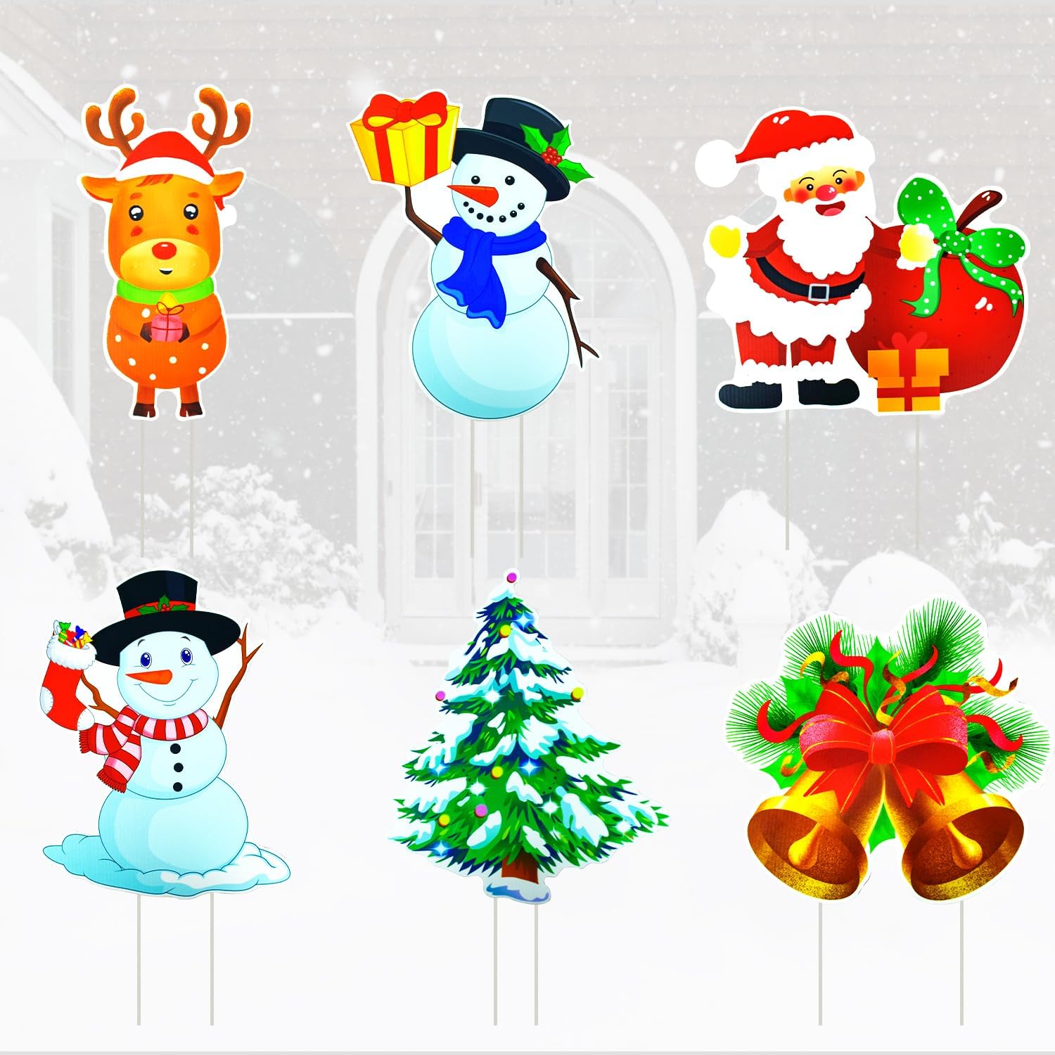 Christmas Yard Signs Stakes Yard Signs Outdoor Decorations