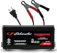 Schumacher SC1355 1.5A 3-in-1 Battery Charger Maintainer for 6V/12V Automotive, Marine, AGM & Deep Cycle Batteries