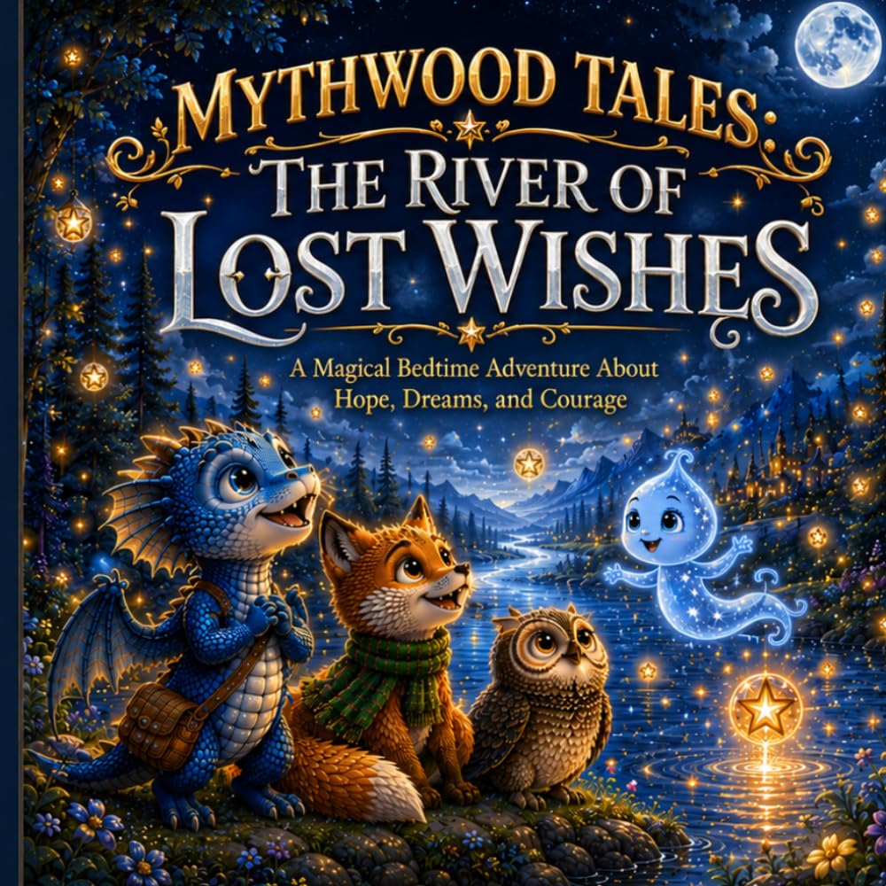Mythwood Tales: The River of Lost Wishes: A Magical Bedtime Adventure About Hope, Dreams, and Courage