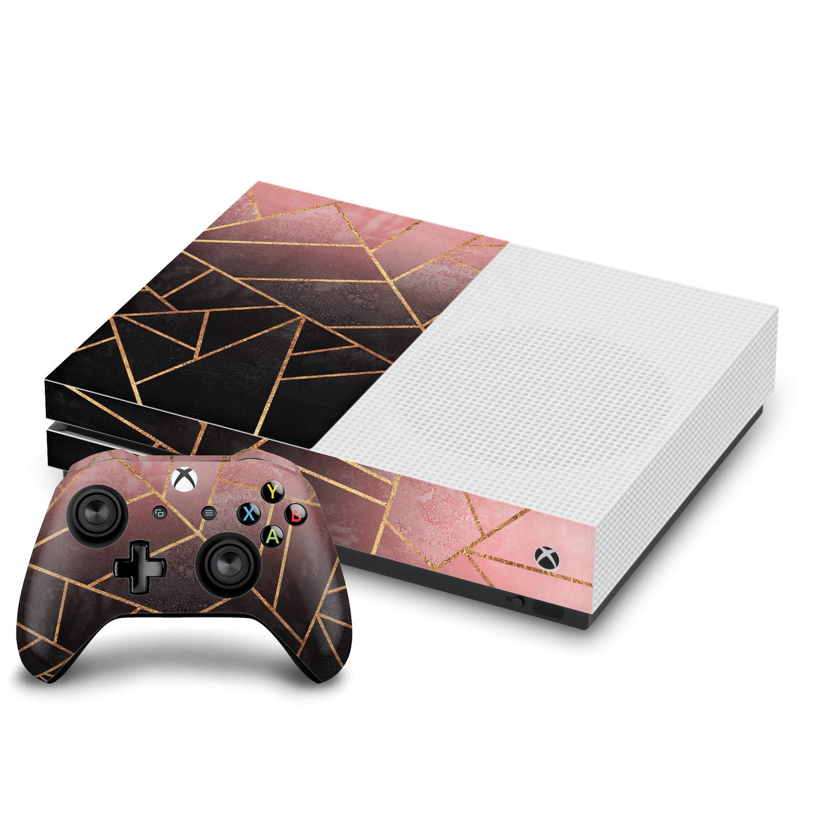 Skin Xbox One S rose et noir pour intégrer votre console au salon