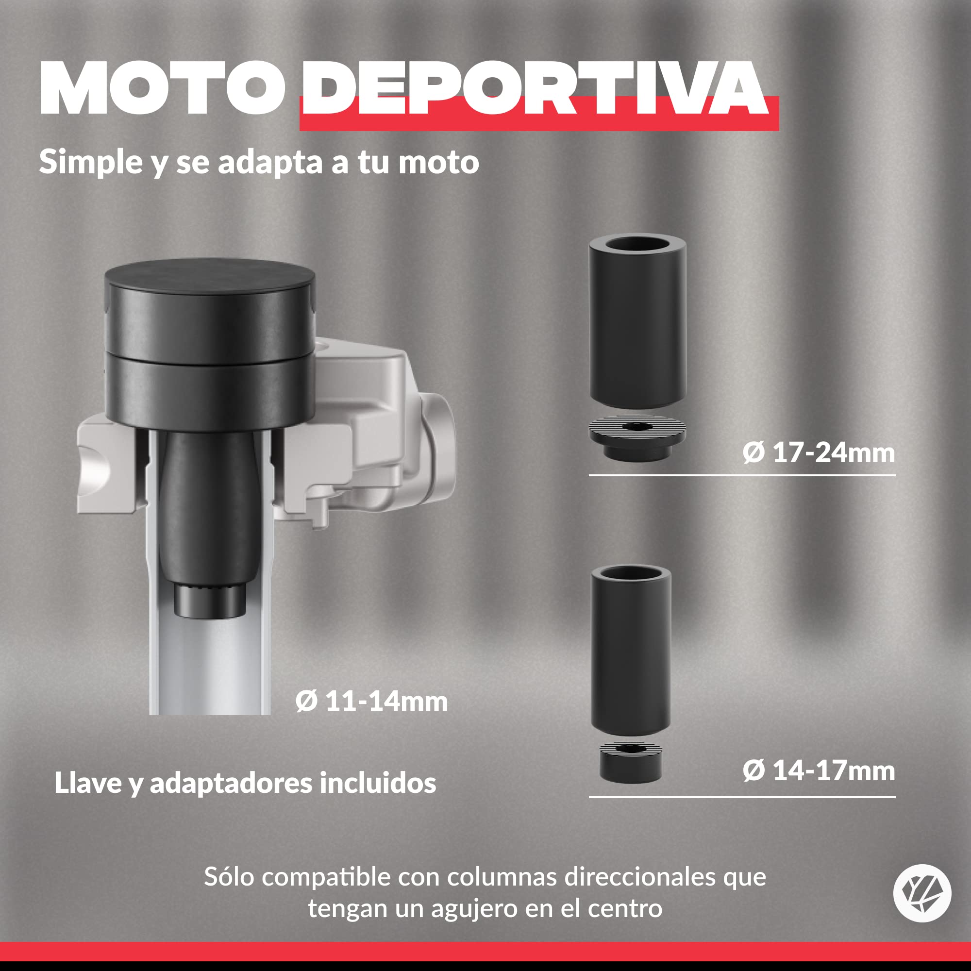 SHAPEHEART, Soporte movil moto deportiva magnético. Universal, impermeable y antivibracion. Porta movil para semi manillares de moto