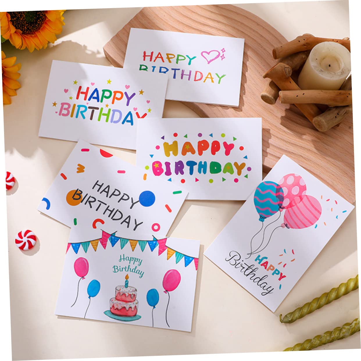 SHINEOFI 3 Set Di Biglietti Di Auguri Di Buon Compleanno Con Design Delicato Forniture Per Auguri Allingrosso 10 Pezzi * 3