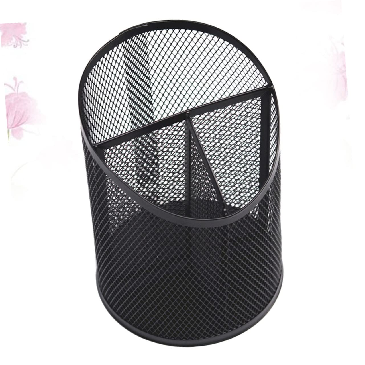 VILLCASE 3piezas Portalápices De Metal Negro Para Escritorio Organizador De Lápices y Bolígrafos Contenedor Decorativo y Para y