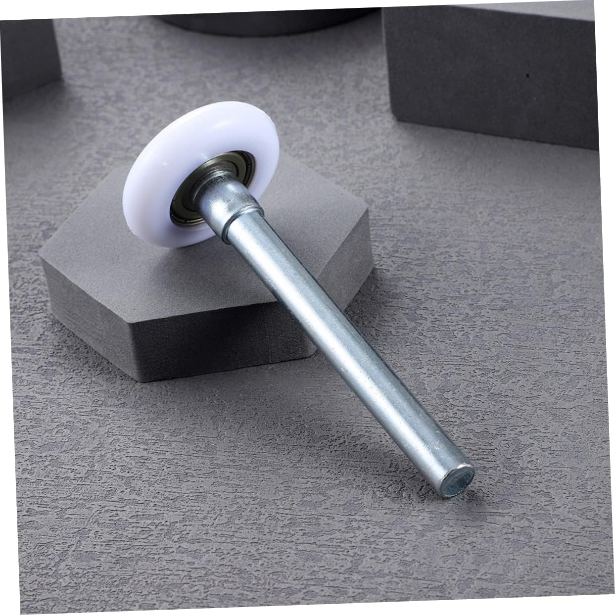 Veemoon 8pcs Quiet 45mm Garage Door Rollers with Stem Sturdy Nylon Replacement Rollers for Smooth Operation Compatible with Garage Doors