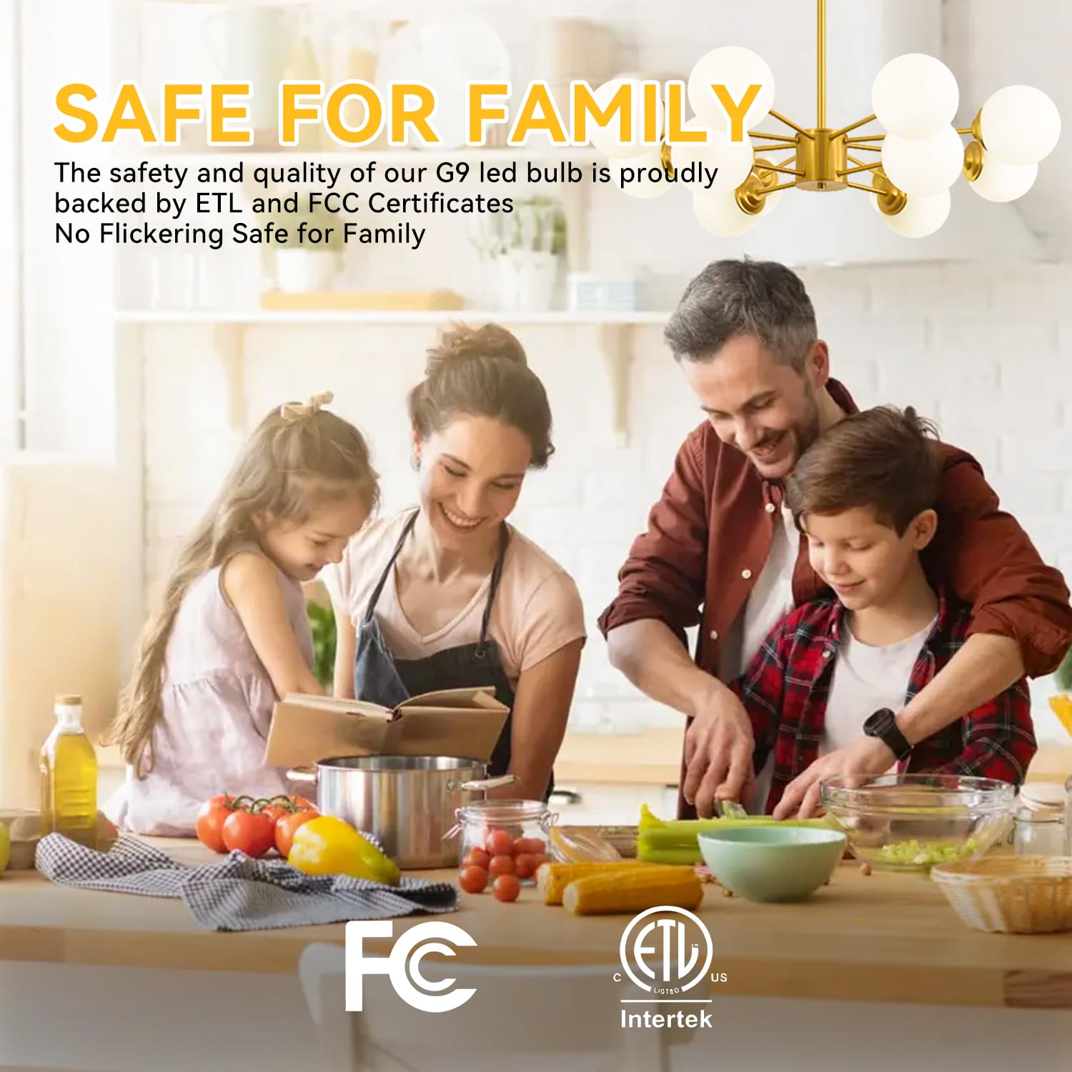 TJOY 12 Pack Dimmable G9 LED Bulb 4W Equivalent 40 Watt 3000K Soft Warm White T4 G9 Bi-pin — view 7