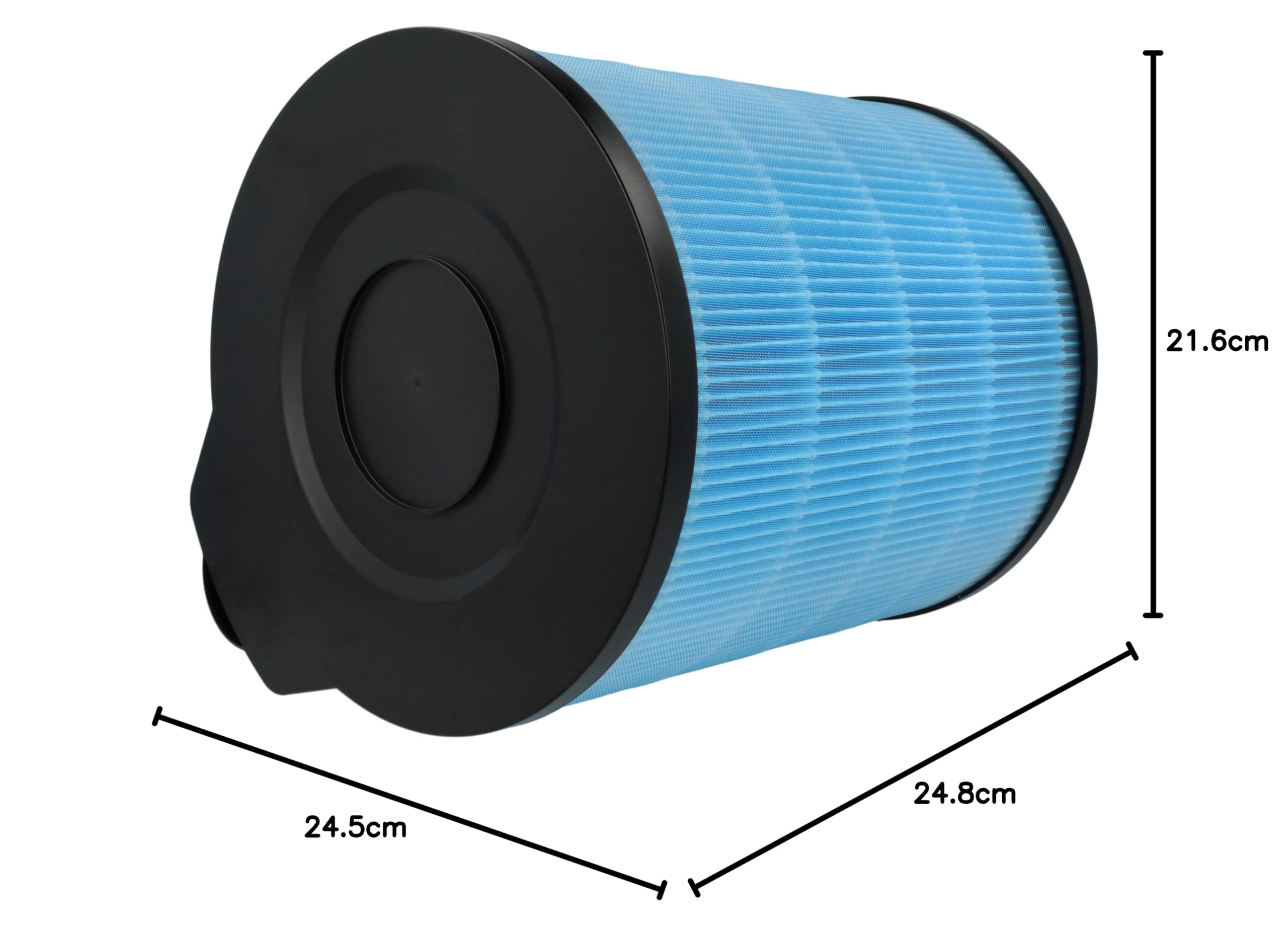 vhbw 2x Filtro H12 reemplaza Hoover 35602347, U97 para purificador aire - Filtro de repuesto con filtro carbón activado
