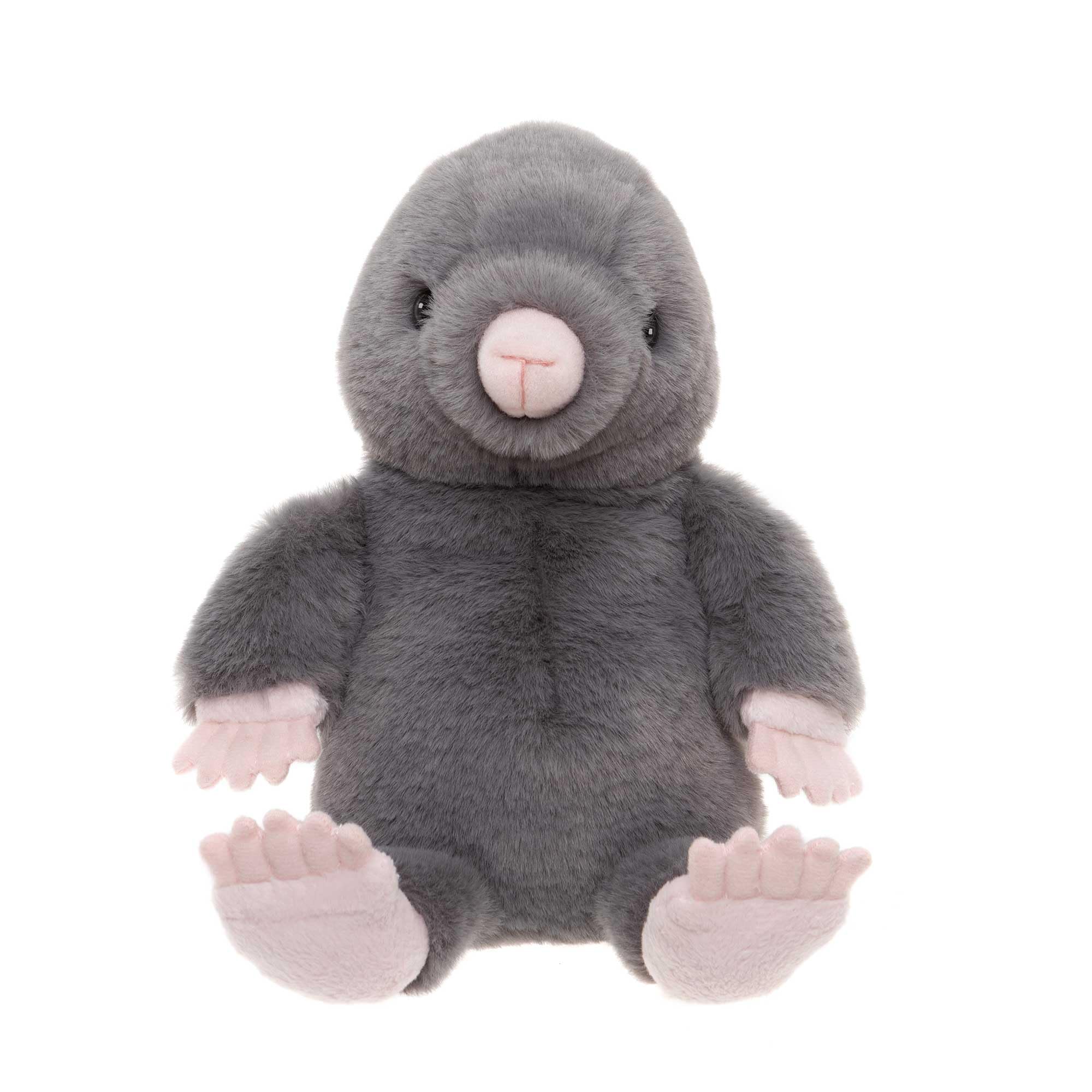 Charlie Bears Mula Mole | Stone Grey M | Bear & Me Cute Plush Suitable from Birth Toy Gift