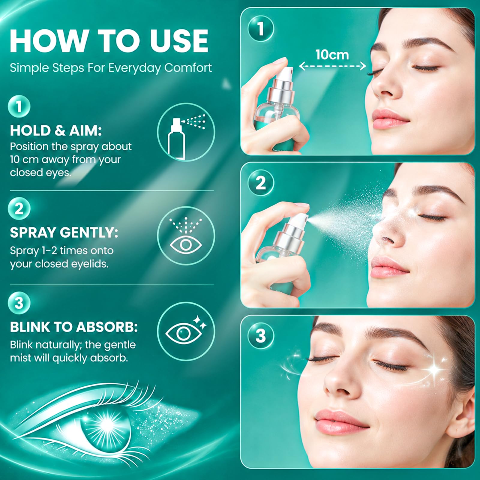 Lutein Eye Spray, 2pcs Daily Eye Comfort Care & Hydration for Dry Eyes — Amazon image 6
