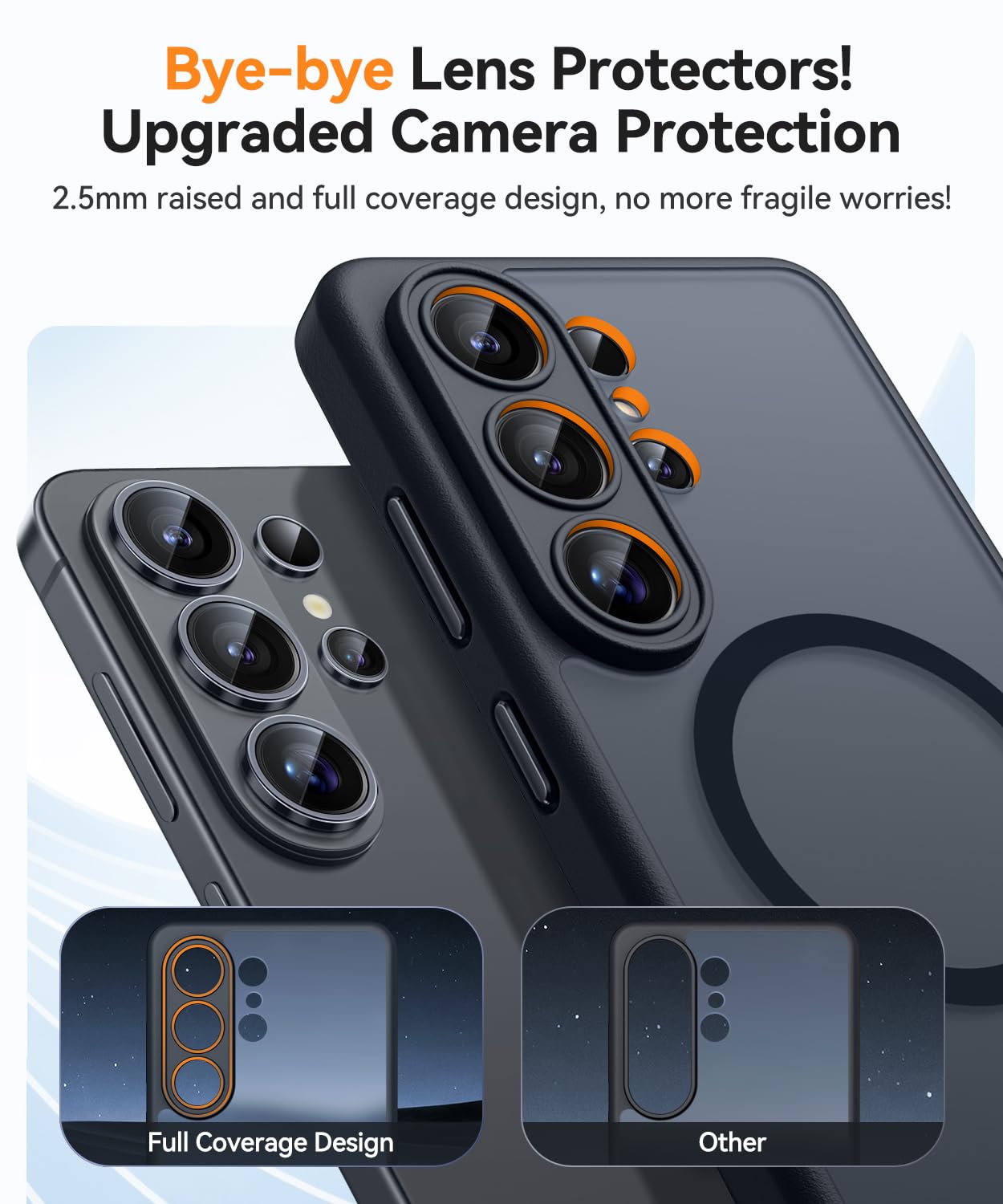 CANSHN Magnetica Cover per Samsung Galaxy S26 Ultra (6.9 Pollici), [Protezione Completa Della Fotocamera] Custodia Traslucida Opaca Protettiva Sottile Antiurto,Nero