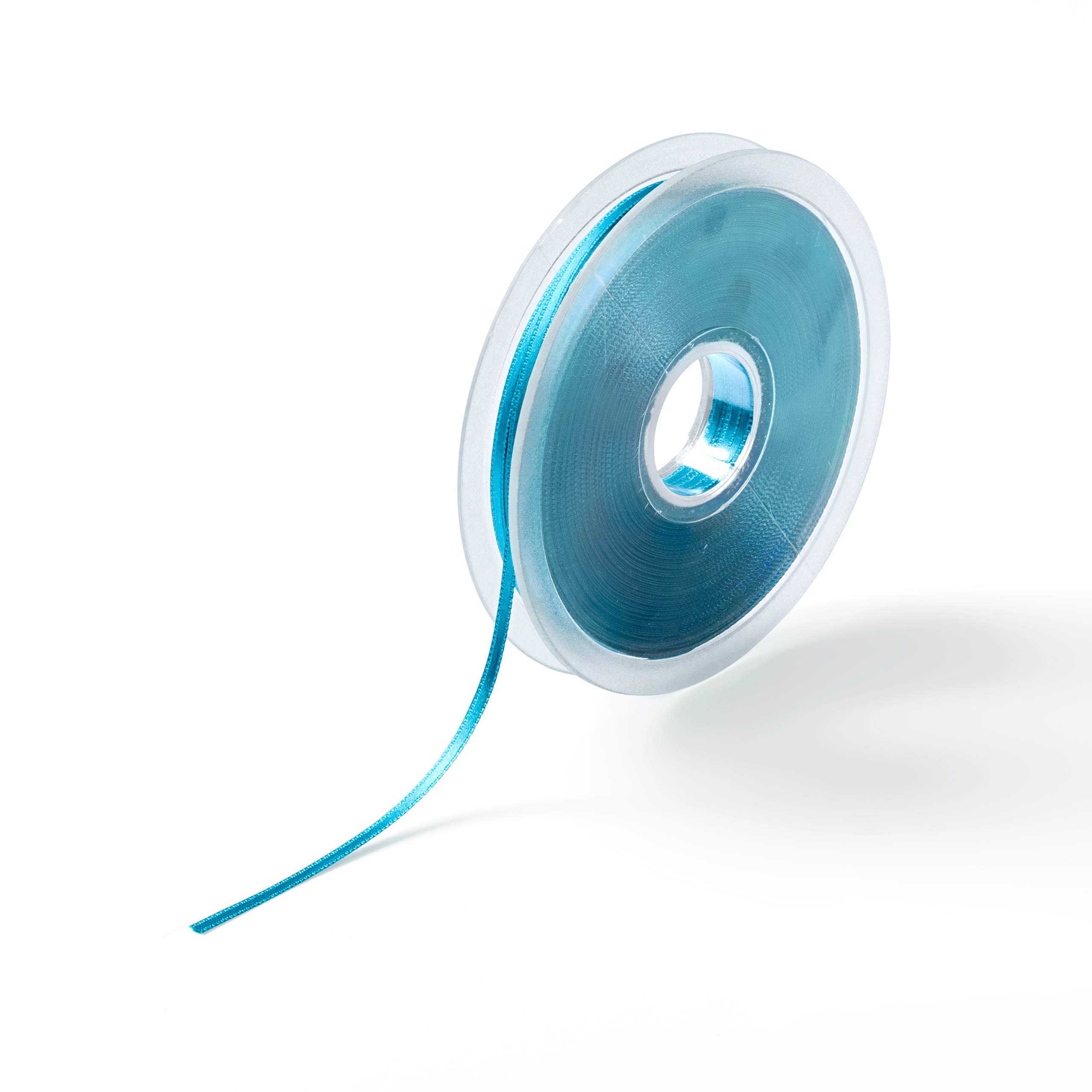 Prym 982293 Satin Ribbon 3 mm Caribbean Blue, 100% PES