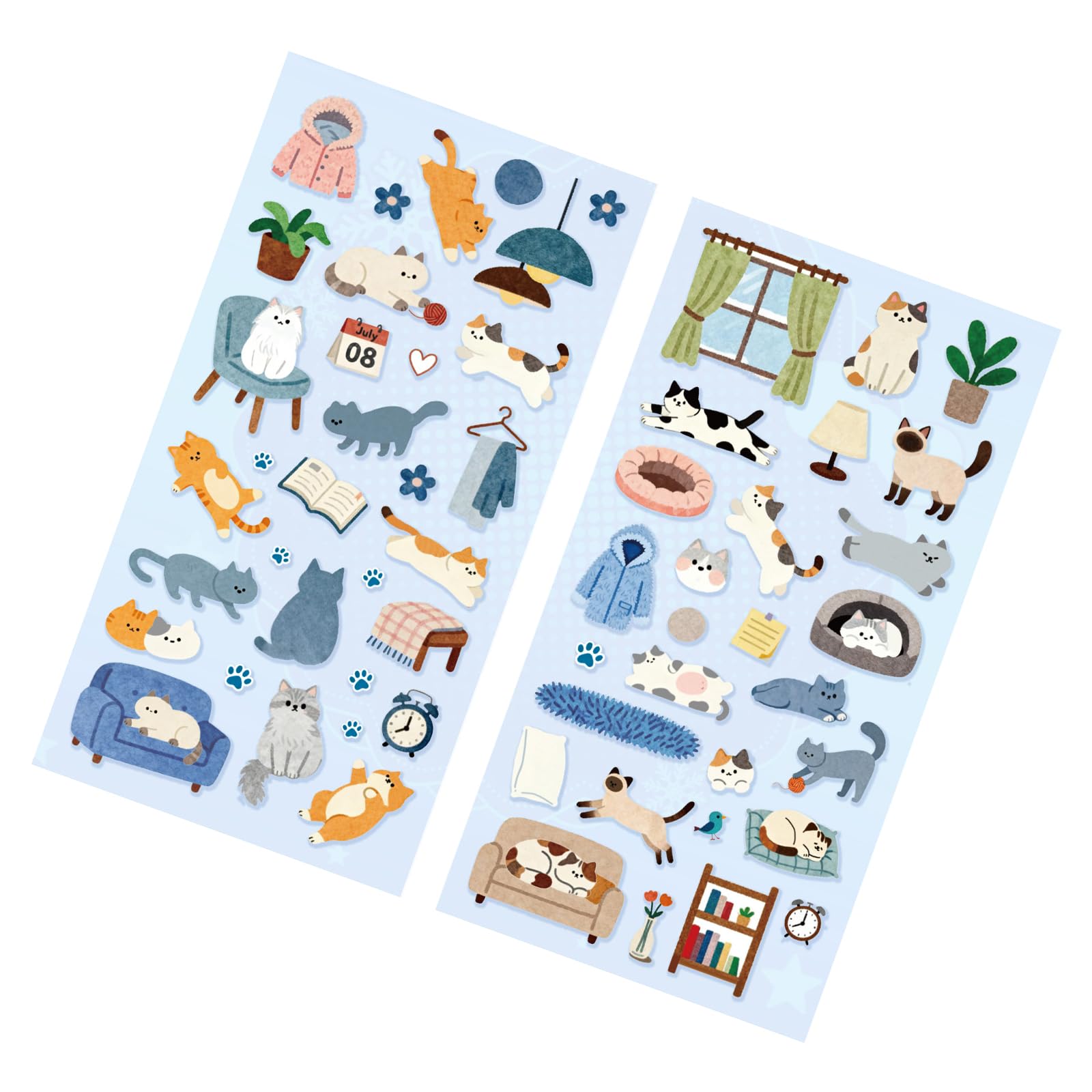 RBRMHM Cartoon Kitten Animal Decorative for Scrapbooking Journal Album Phone Case and Wrapping Decoration