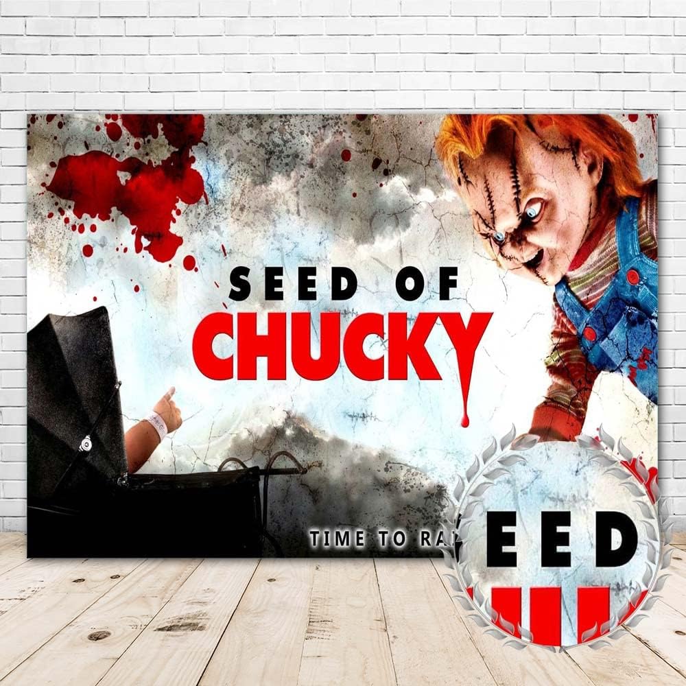 Amazon.com : Moonlight Studio Seed of Chucky Backdrop 7x5ft Baby Shower ...