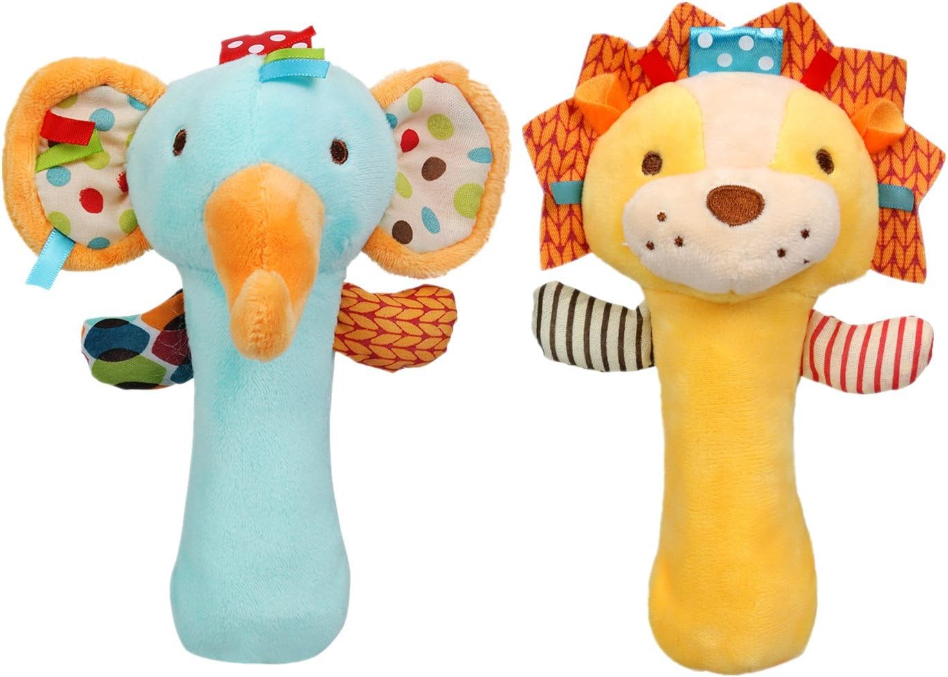 Pet Supplies wowowo Dog Plush Toys Squeaky Dog Toys Puppy Dog Chew Toys for Small and Medium