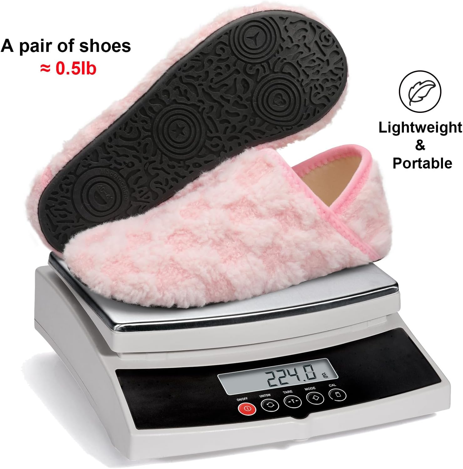 Fires Womens Mens Slippers with Rubber Sole Soft-Lightweight House Slipper Socks Around House Shoes Non Slip Indoor/Outdoor - Image 6